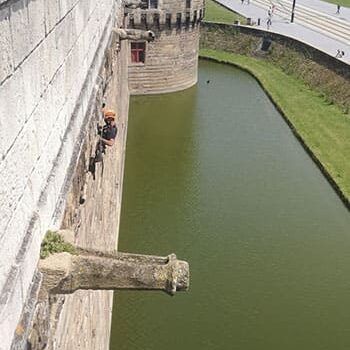 Château des Ducs à Nantes purge maçonnerie.