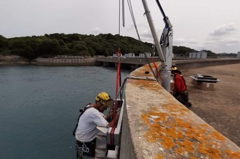 Barrage de La Rance assistance pour travaux en hauteur