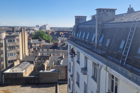Travaux sur cordes sécurisation de façades à Nantes