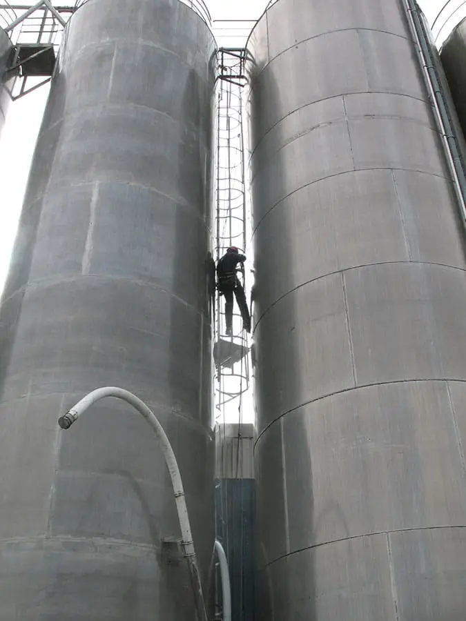 Lavage extérieur de silos inox 2