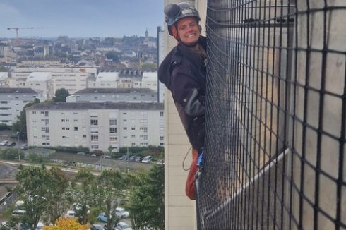 travaux d'accès difficile filet anti pigeons