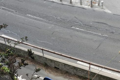 travaux en hauteur EDF La Rance purge falaise