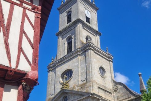 travaux en hauteur bretagne église st patern vannes remplacement de la croix