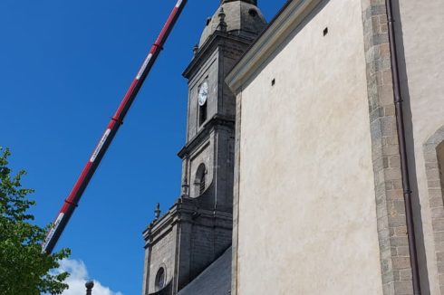 travaux en hauteur église saint patern vannes