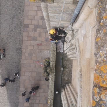 travaux en hauteur peinture Cathédrale Vannes